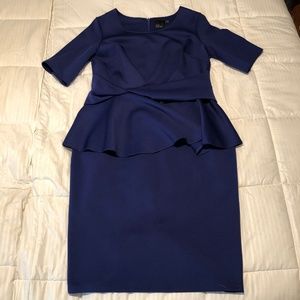 Peplum Scuba Dress